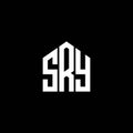 SRY letter logo design on BLACK background. SRY creative initials letter logo concept. SRY letter design