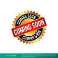 Coming Soon Vector Banner Template Illustration Design. Vector EPS 10. Royalty Free Stock Photo