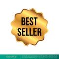 Best Seller Stamp, Seal Banner Vector Template Illustration Design. Vector EPS 10. Royalty Free Stock Photo