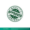 Green Approved Stamp Grunge Vector Template Illustration Design. Vector EPS 10. Royalty Free Stock Photo