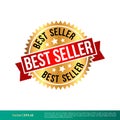 Best Seller Stamp, Seal Banner Vector Template Illustration Design. Vector EPS 10. Royalty Free Stock Photo