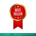 Best Seller Stamp, Seal Banner Vector Template Illustration Design. Vector EPS 10. Royalty Free Stock Photo