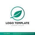 Circle Nature Leaf Icon Vector Logo Template Illustration Design. Vector EPS 10.