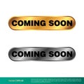 Set Coming Soon Vector Banner Template Illustration Design. Vector EPS 10. Royalty Free Stock Photo