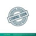 Coming Soon Banner Grunge Vector Template Illustration Design. Vector EPS 10. Royalty Free Stock Photo