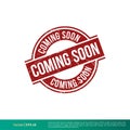 Coming Soon Grunge Banner Stamp Vector Template Illustration Design. Vector EPS 10. Royalty Free Stock Photo