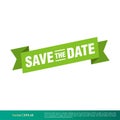 Save The Date Banner Vector Template Illustration Design. Vector EPS 10. Royalty Free Stock Photo