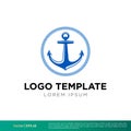 Anchor Icon Vector Logo Template Illustration Design. Vector EPS 10. Royalty Free Stock Photo