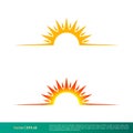 Sunshine Icon Vector Logo Template Illustration Design. Vector EPS 10.