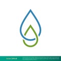 Water Droplet Line Icon Vector Logo Template Illustration Design. Vector EPS 10.