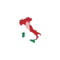 Italy map and piza tower logo