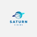 Modern Planet Global Saturn Film Cinema Logo Design