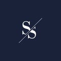 SS initial modern logo designs inspiration, minimalist logo template