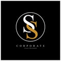 Ss letter logo corporate. ss logo vector