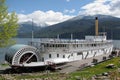 Sternwheeler SS Moyie National Historic Site in Kaslo, Kootenay Lake, British Columbia, Canada Royalty Free Stock Photo