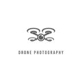 Flying Drone Camera Lens Photography Video Logo Design Vector Royalty Free Stock Photo