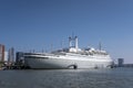 SS Rotterdam Cruiseship in the harbor of Rotterdam Royalty Free Stock Photo