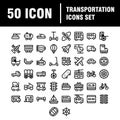 Ss template uploadSimple Set of Public Transport Related Vector Line Icons. Contains such Icons as Taxi, Train, Tram and more. Royalty Free Stock Photo