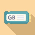SSD gb memory icon flat vector. Product byte Royalty Free Stock Photo