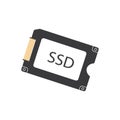 SSD memory storage icon Royalty Free Stock Photo