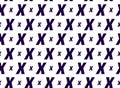 Letter X Modern Vector seamless pattern.