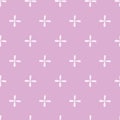 Sseamless pattern with ornaments in pink for fabric, paper, scrapbooking, wrapping