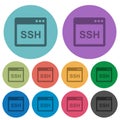 SSH client application color darker flat icons