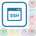 SSH client application simple icons