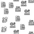 Ssh, Sftp File Transfer Protocol Icons Set Vector Royalty Free Stock Photo