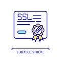 SSL certificate RGB color icon Royalty Free Stock Photo
