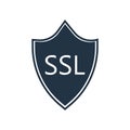 Ssl icon vector isolated on white background, Ssl sign Royalty Free Stock Photo