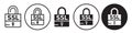 SSL icon vector set collection for web Royalty Free Stock Photo