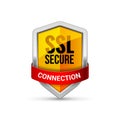 SSL Protection shield guard icon. Security ssl protect sign symbol
