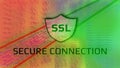 SSL protocol screen concept.