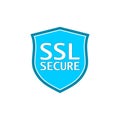 SSL Secure connection icon isolated on white background Royalty Free Stock Photo