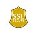 SSL Secure connection icon isolated on white background Royalty Free Stock Photo