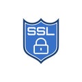 SSL Secure connection icon isolated on white background Royalty Free Stock Photo