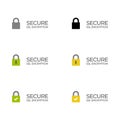 SSL Secure encryption tag /button /bar