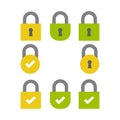 SSL Secure encryption tag /button /bar