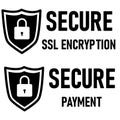 SSL secure https certificate connection on white background. SSL Secure sign. secure payment symbol. flat style Royalty Free Stock Photo