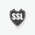 SSL Secure sign shield sticker