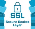 SSL - Secure Socket Layer Blue Abstract Shapes Square