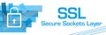 SSL - Secure Sockets Layer Blue Stroked Stripes Royalty Free Stock Photo