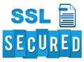 SSL - Secured Socket Layer Professional Blue With Symbol