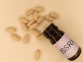 SSRIs antidepressants drugs Royalty Free Stock Photo