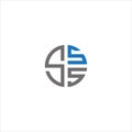 SSS Letter monogram Initial Logo Design Template Vector Illustration. SSS elegant and Professional icon design Royalty Free Stock Photo