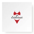 Red Hot Sexy Bikini Lingerie Underwear Logo Design Vector
