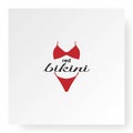 Red Hot Sexy Bikini Lingerie Underwear Logo Design Vector Royalty Free Stock Photo