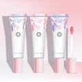 Vector Pink Cap Beauty Unicorn Mermaid Theme Lip Gloss / Tint / Stain Simple Design Tube in Holographic Tube Packaging