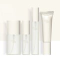 Vector mini beauty travel set Bottle Spray Tube Cosmetics Skincare